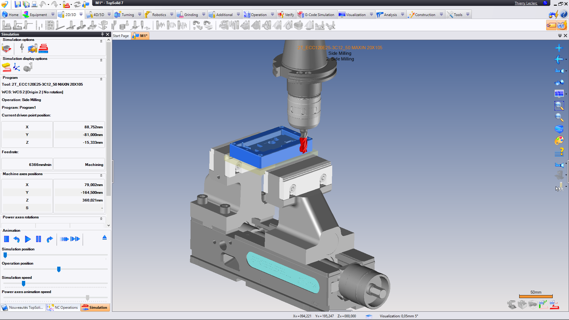 Gestion des montages d’usinage et des outils coupants Titre